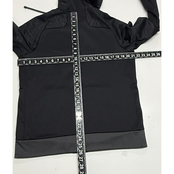 Nike Jacket Womens Medium Black Therma Fit Full Zip Hooded Drawstring Outdoors - Picture 3 of 12